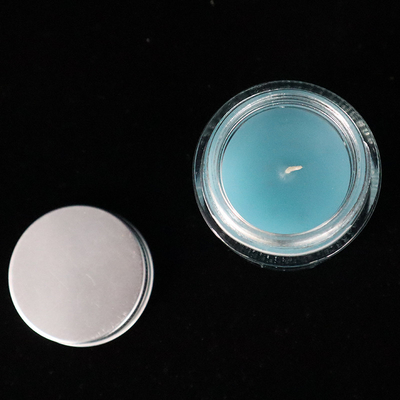 12 oz Homemade Blue Glass Jam Jar Candles Lavender Scented for bedroom bathroom