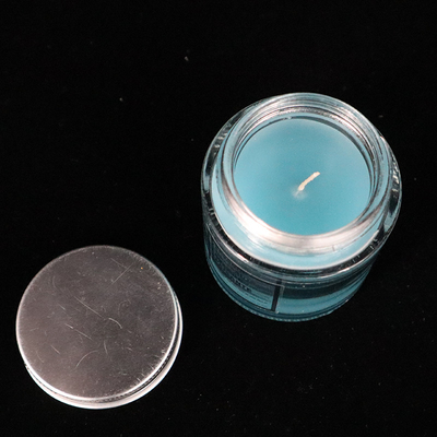 12 oz Homemade Blue Glass Jam Jar Candles Lavender Scented for bedroom bathroom