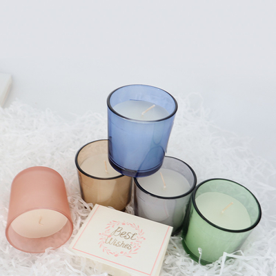 2022 Aroma Home Simple Colorful Glass Soy Wax Scented Candle