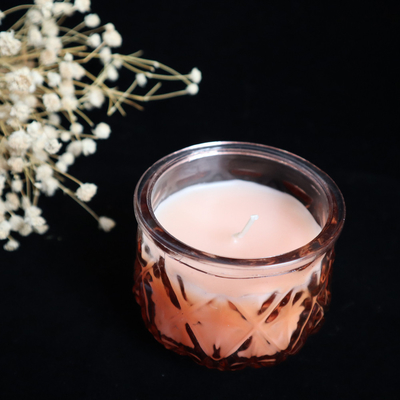 2022 Aroma Home Luxury Colorful Glass Soy Wax Scented Candle