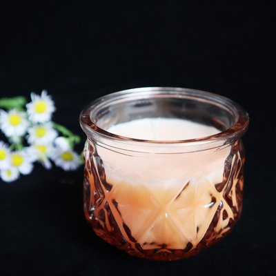 2022 Aroma Home Luxury Colorful Glass Soy Wax Scented Candle