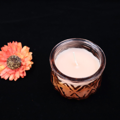 2022 Aroma Home Luxury Colorful Glass Soy Wax Scented Candle