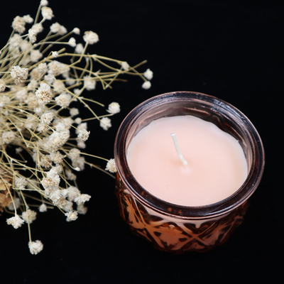 2022 Aroma Home Luxury Colorful Glass Soy Wax Scented Candle