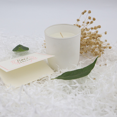 Aroma Home Simple Private Label  White Scented Soy Wax Candles