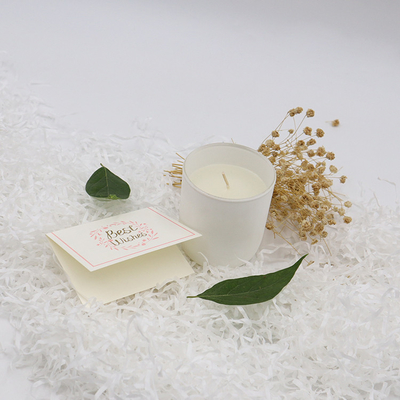 Aroma Home Simple Private Label  White Scented Soy Wax Candles
