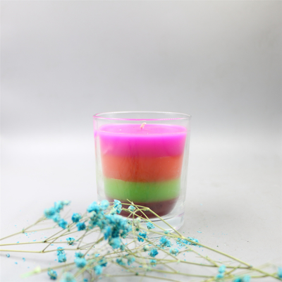 Aroma Home Colorful Layered Gradient Scented Paraffin wax candle