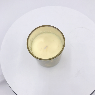 Homemade Yellow Electroplating Aroma Home Candle For Aromatherapy