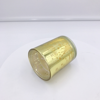 Homemade Yellow Electroplating Aroma Home Candle For Aromatherapy