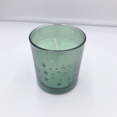 Homemade Yellow Electroplating Aroma Home Candle For Aromatherapy