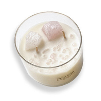 Aroma Home glass Scented soy Wax Organic Candle With Screw Lid
