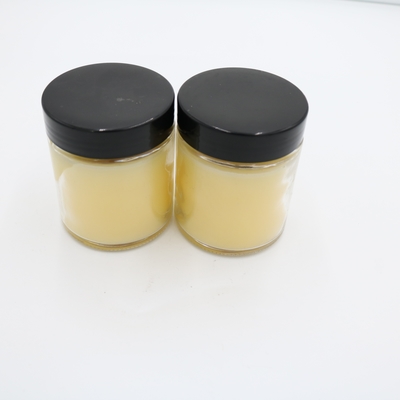 Lemon Verbena Yellow Glass Jar Scented Candle Hand Poured Soy Candles With Black Lid