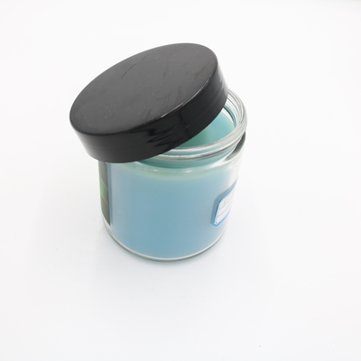 Aroma Home therapeutic Blue Glass Jar Scented Candle 3 Oz for Aromatherapy