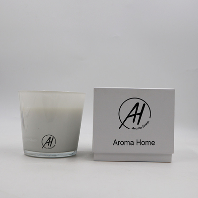 3 Wick Large White Glass Jar Scented Candle Container 24oz for House
