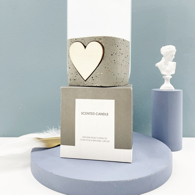 Scented Pottery Votive Ceramic Soy Candle Holders 4 Oz Square Heart Shaped