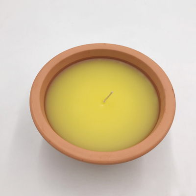 Indoor 7Oz Clay Pot Citronella Garden Candles For Mosquitoes
