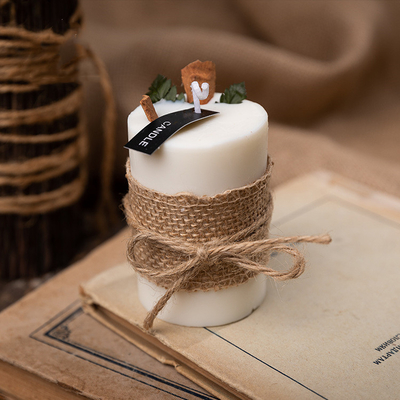 OEM Pillar Vegan Soy Wax Scented Candles 10.5 Oz Square shape