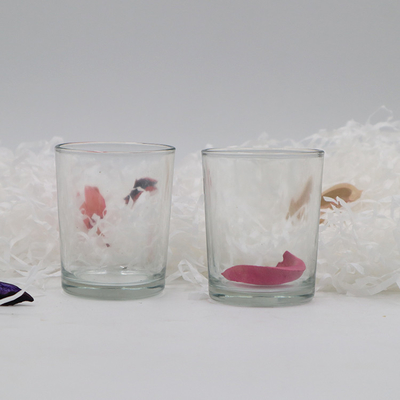 Clear Glass Empty Tealight Candle Holder Cups Jars 5.5x6.8