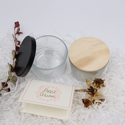 Aroma Home Clear Glass Tealight Candle Cups Decoration 11x8 For Centerpieces