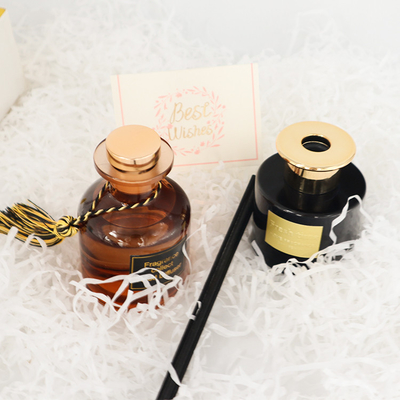 Aroma Reed Diffuser 126ml Luxury Gift Set In Brown Bottle For Home Fragrance