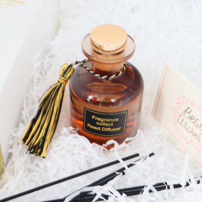 Aroma Reed Diffuser 126ml Luxury Gift Set In Brown Bottle For Home Fragrance