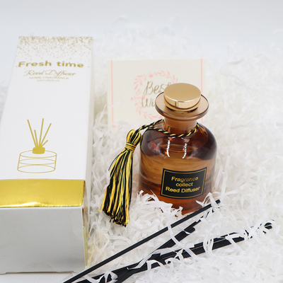 Aroma Reed Diffuser 126ml Luxury Gift Set In Brown Bottle For Home Fragrance