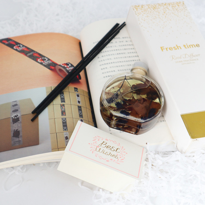 Aroma Reed Diffuser 100ml Luxury Gift Set With Brown Dried Flower