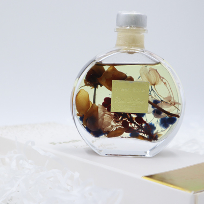 Aroma Reed Diffuser 100ml Luxury Gift Set With Brown Dried Flower