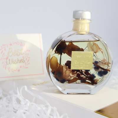 Aroma Reed Diffuser 100ml Luxury Gift Set With Brown Dried Flower