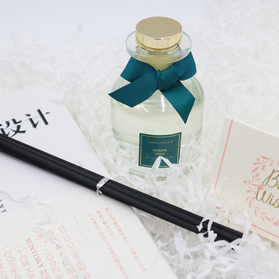 Aroma Reed Diffuser 126ml Luxury Gift Set With Green Ribbon And Custom Label