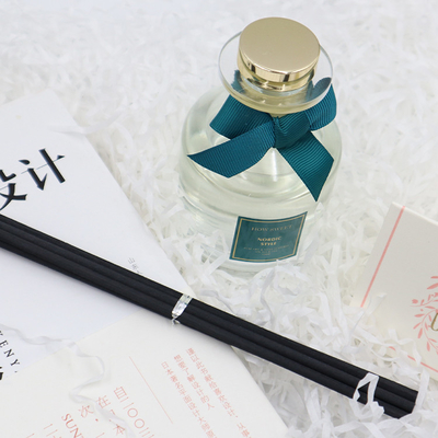 Aroma Reed Diffuser 126ml Luxury Gift Set With Green Ribbon And Custom Label