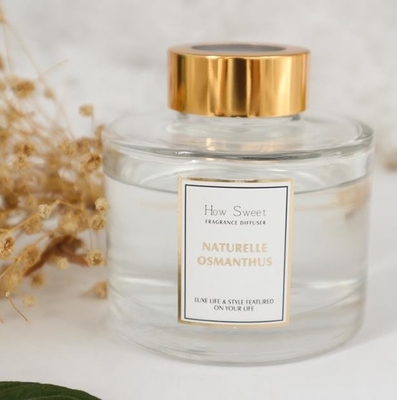 Aroma Reed Diffuser 126ml Round Bottle Luxury Gift Set With Gold Lid