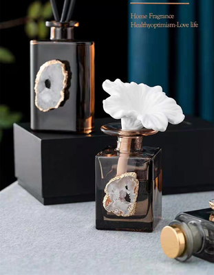 Aroma Reed Diffuser 180ml Brown Luxury Gift Set With White Shell Decoration