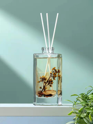 Aroma Reed Diffuser 150ml Square Perfume Luxury Gift Set With Dried Flower
