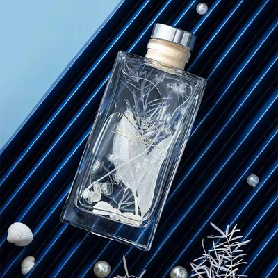Aroma Reed Diffuser 150ml Square Perfume Luxury Gift Set With Dried Flower