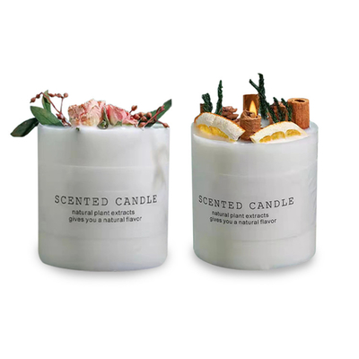 Msds Soy Scented Petals Aromatherapy Dried Flowers Candle Gift Sets 5oz