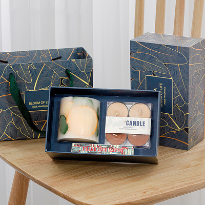 4pk Decorative Bathroom Tealight Diffuser Candle Set Home Scent Gift Set
