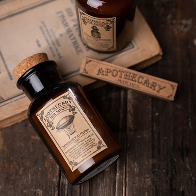Retro Bottle Cork Scented Aroma Therapy Candles Spearmint And Eucalyptus Candle