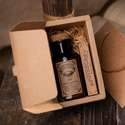 Retro Bottle Cork Scented Aroma Therapy Candles Spearmint And Eucalyptus Candle
