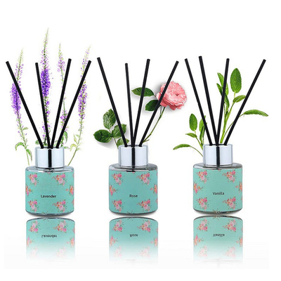 50ml Essential Oil Reed Diffuser Gift Set Rose Lavender Lemongrass