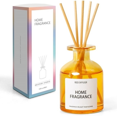 Colorful 120ml Homemade Essential Oil Reed Diffuser Sea Salt flavor