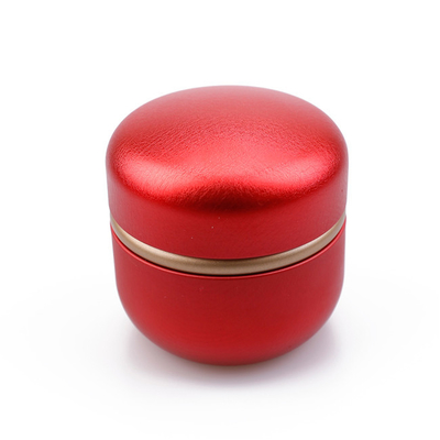 ODM 6 Oz Tin Container Candle Red Green Round With Coffee Bean