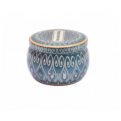 Unique Small Aluminum Tin Can Candle With Stone Decoration 120g