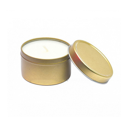 Gold Sliver Scented Soy Tin Can Candle In Bulk 5.5oz
