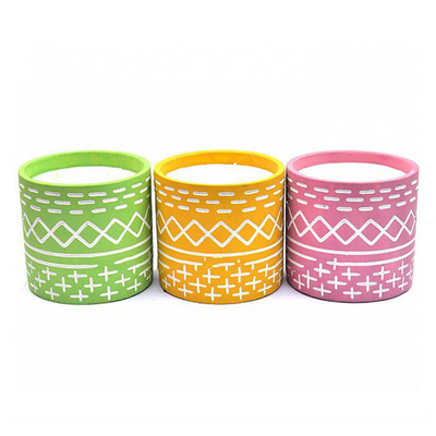 Large Mosquito Insect Repellent Outdoor Citronella Candle In Clay Pot