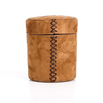 Odm Deerskin Jacket Jar Plain Glass Candles Scented
