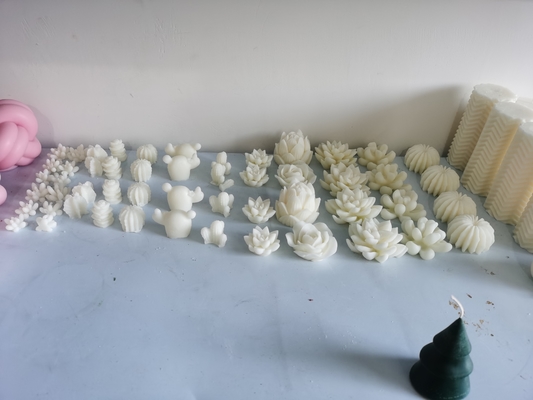 Customized Shell Flower Paraffin Wax Candle Different Shapes