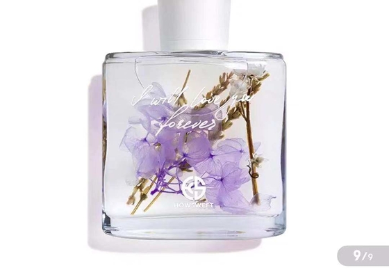 Room Perfume Aroma Reed Diffuser 100ml With Dried Flowers Decoration