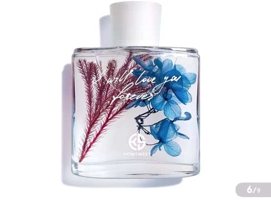 Room Perfume Aroma Reed Diffuser 100ml With Dried Flowers Decoration