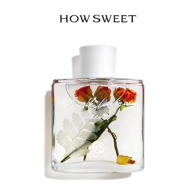 Room Perfume Aroma Reed Diffuser 100ml With Dried Flowers Decoration